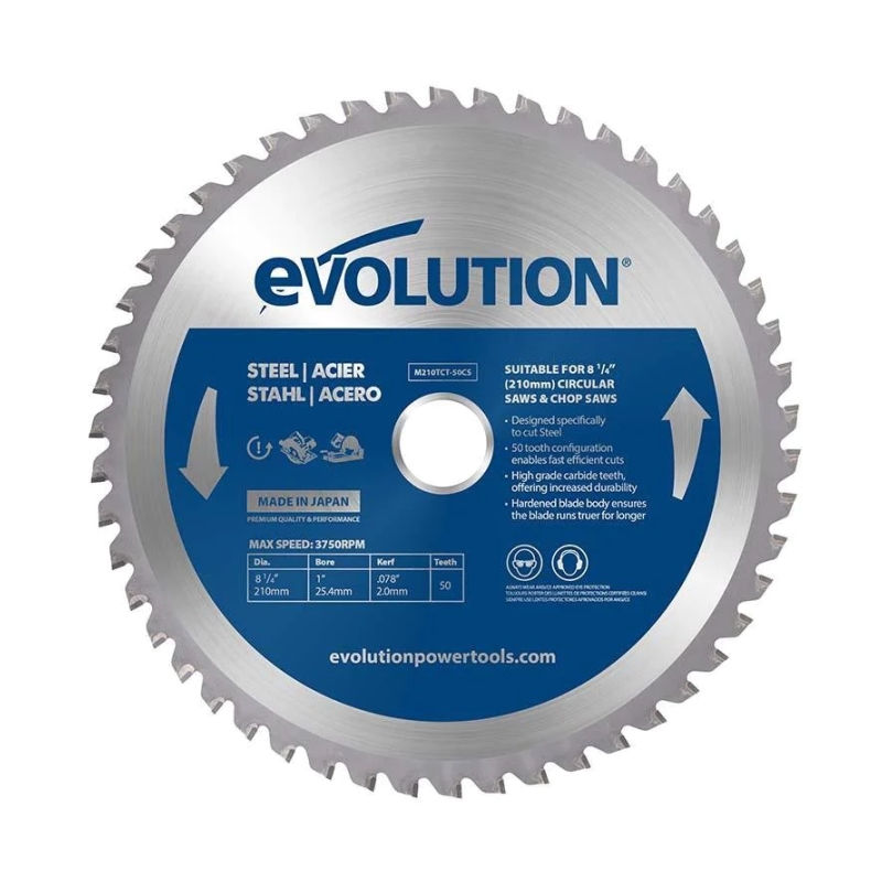 Pilový kotúč na oceľ Evolution pre stolné a kotúčové pily - 210x25,4x2,4 mm (50z)