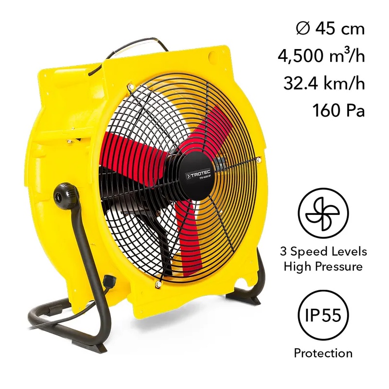 Profesionálny mobilný axiálny ventilátor TTV 4500 HP - 4500 m?/h