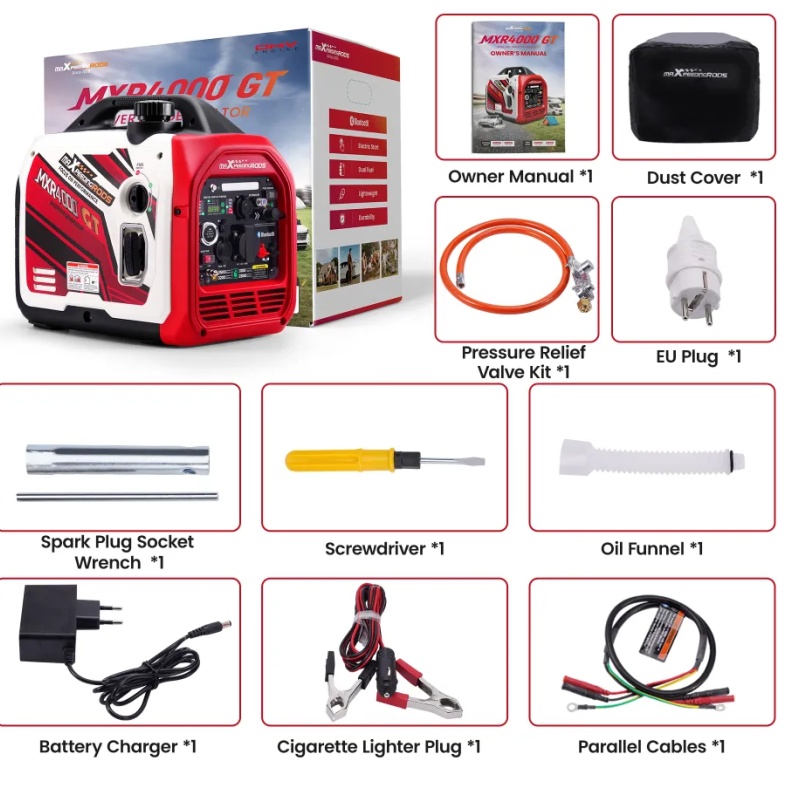 Invertorová elektrocentrála MXR4000GT maXpeedingrods - 4 kW, 2x230V
