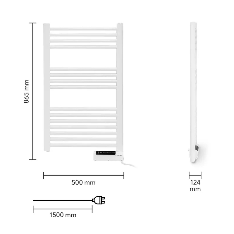 Elektrický kúpe??ový radiátor TWH500S Trotec - 500 W, Wi-Fi
