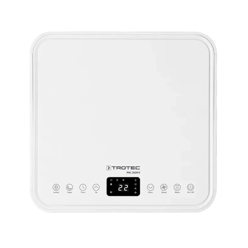 Mobilná klimatizácia PAC 2620 E Trotec - 2,6 kW (9000 Btu/h), Wi-Fi – zdarma tesnenie do okien Airlock 100 Trotec