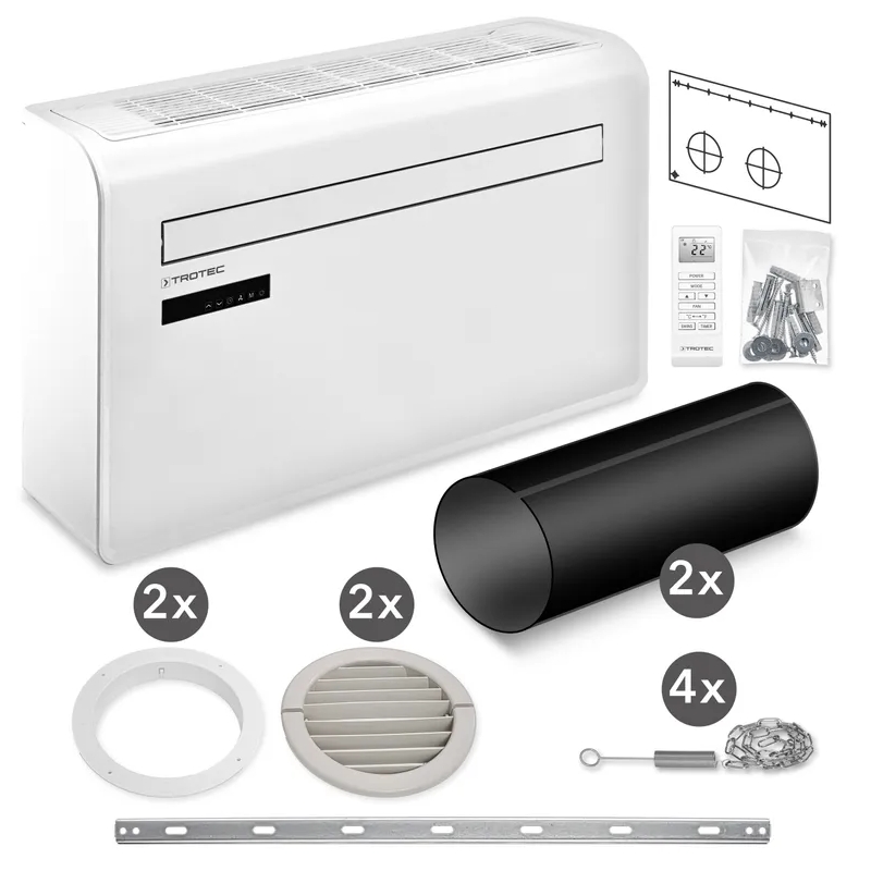 Nástenná klimatizácia PAC-W 2200 S Trotec - 2,2 kW (8 000 Btu/h), Wi-Fi