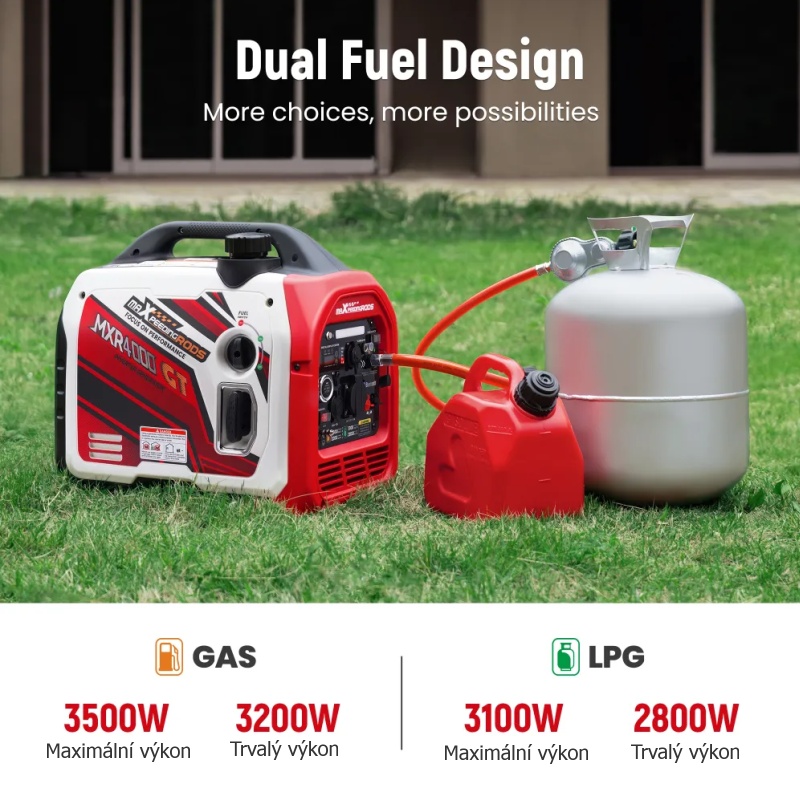 Invertorová elektrocentrála MXR4000GT maXpeedingrods - 4 kW, 2x230V