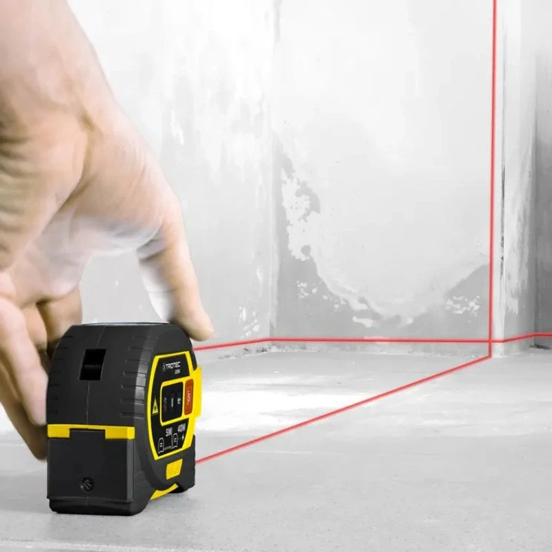 Svinovací meter 5m + laserový diaľkomer 40m + krížový laser BD8M Trotec