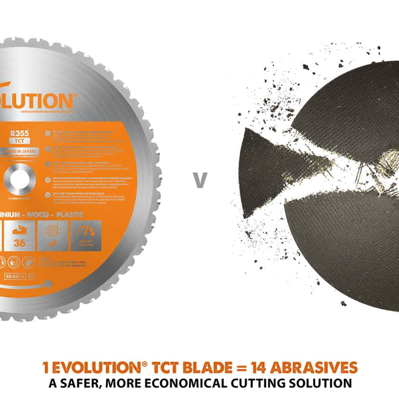 Multifunkčný pilový kotúč EVOLUTION RAGE - 255x25,4x2 mm (28z)
