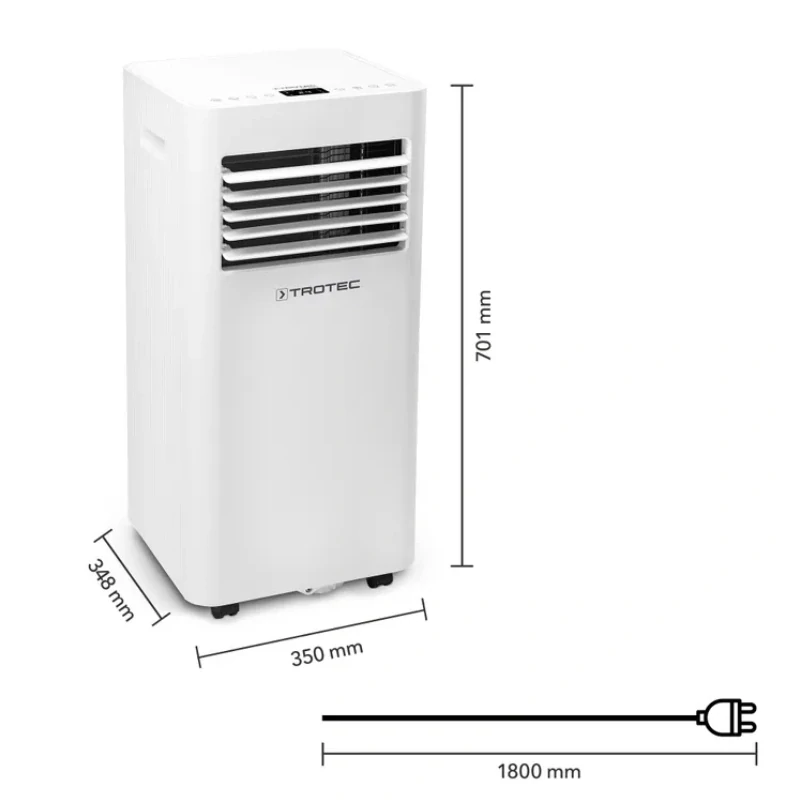 Mobilná klimatizácia PAC 2020 E Trotec - 2kW (7000Btu/h), Wi-Fi - zadarmo tesnenie do okien AirLock 100 Trotec