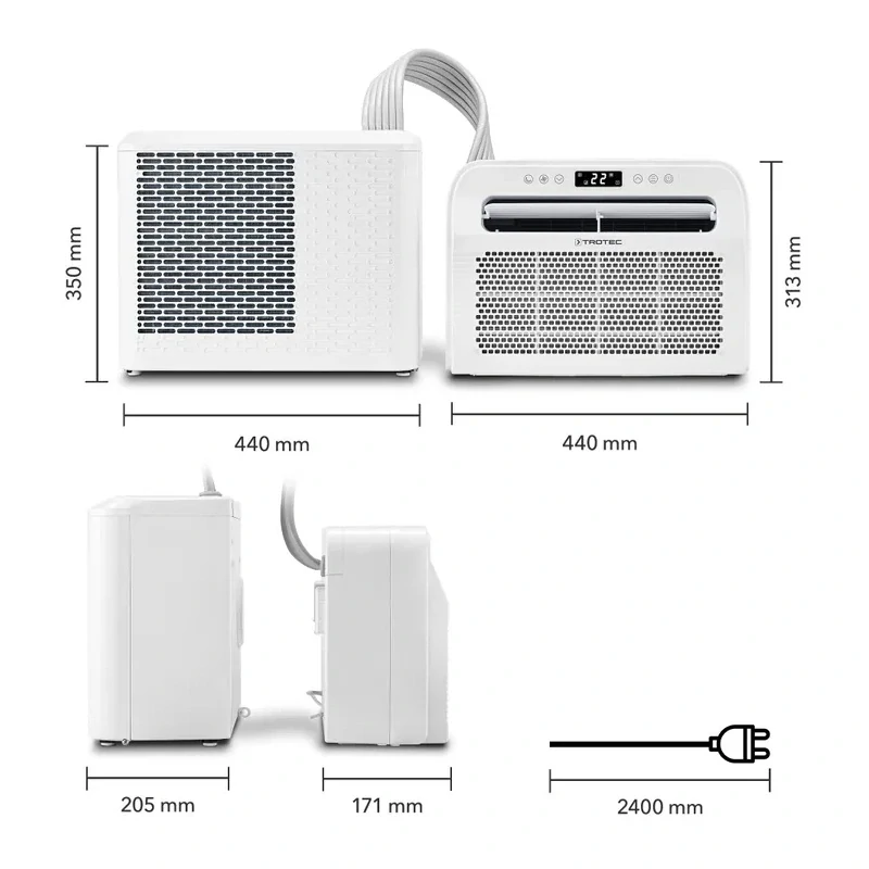 Mobilná klimatizácia Camping PAC-C 1500 Trotec - 1,5 kW (5 000 Btu/h)