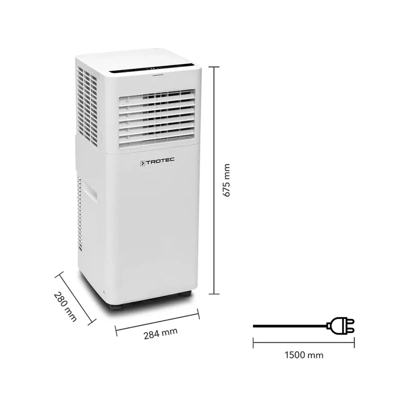 Mobilná klimatizácia PAC 2015 E Trotec - 2 kW (7000 Btu/h) – zdarma tesnenie do okien Airlock 100 Trotec