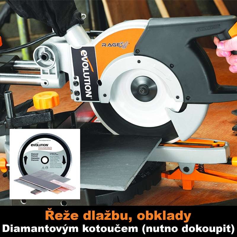 Pokosová píla RAGE 3+ EVOLUTION, ? 255 mm