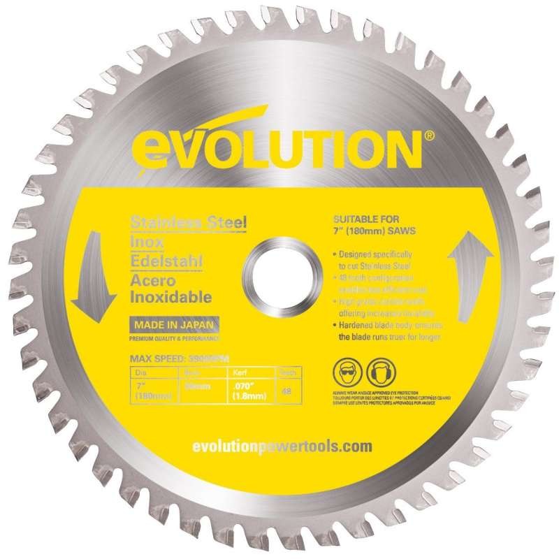 Pilový kotúč na nerez EVOLUTION - 180x20x1,8mm (48z)