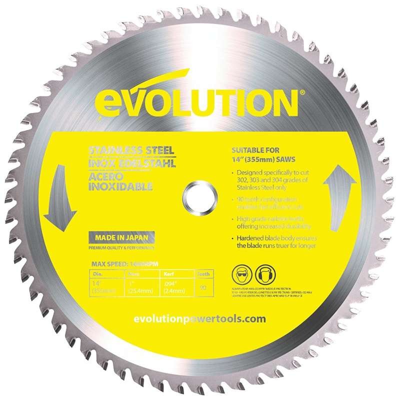 Pilový kotúč na nerez EVOLUTION - 355x25,4x2,4 (90z)