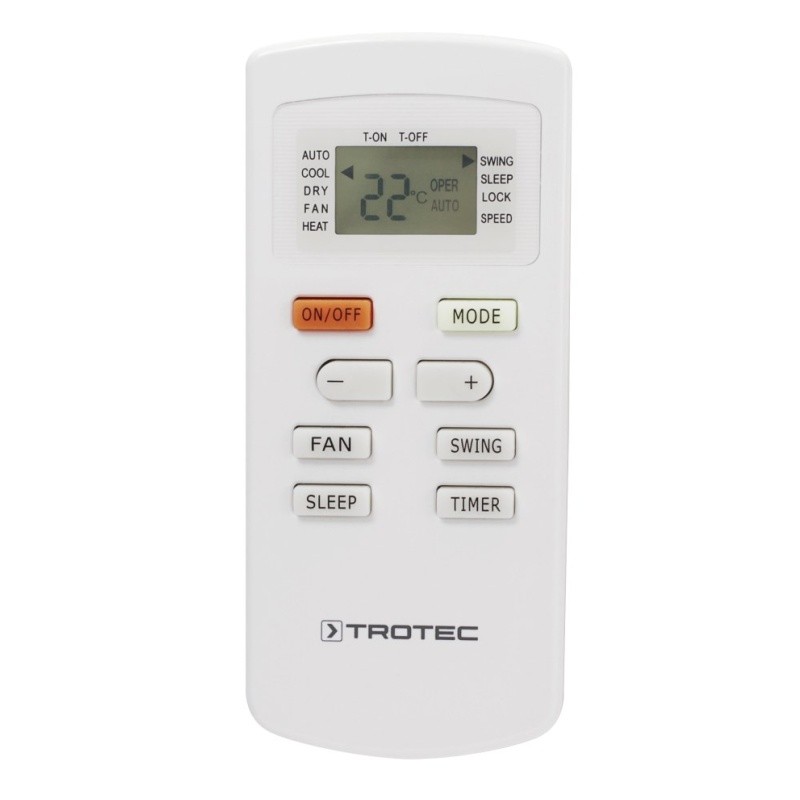 Mobilná klimatizácia PAC 2610 E Trotec - 2,6 kW (9000 Btu/h) - zdarma těsnění do oken Airlock 100 Trotec