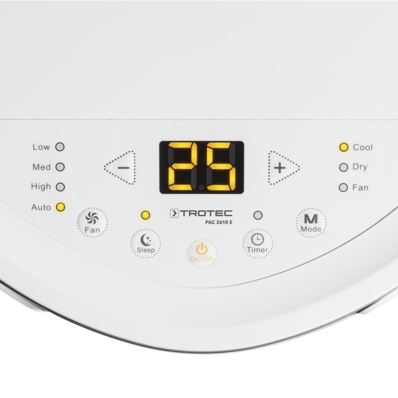 Mobilná klimatizácia PAC 2610 E Trotec - 2,6 kW (9000 Btu/h) - zdarma těsnění do oken Airlock 100 Trotec