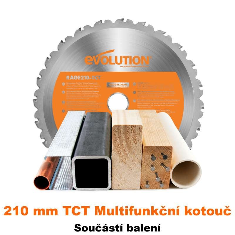 Multifunkčná pokosová pila R210SMS+ Evolution - 1,5 kW, ? 210 mm
