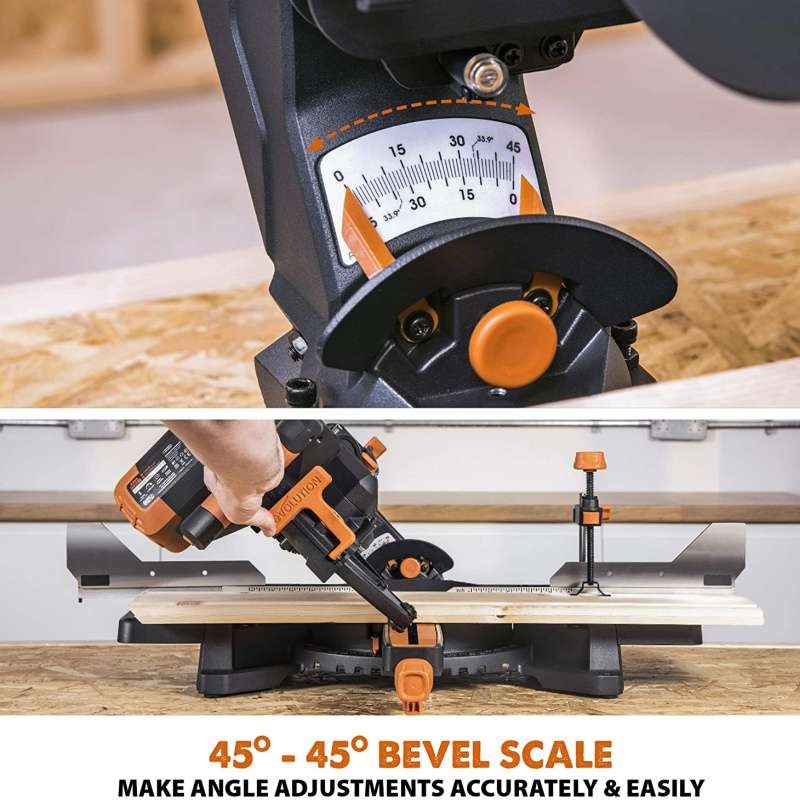 Multifunkčná pokosová pila R255SMS-DB+ Evolution - 2 kW, ? 255 mm, obojstranný náklop