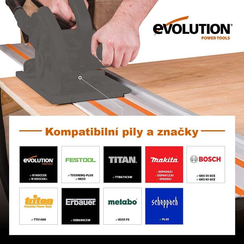 Vodiacu líštu pre okružnú (kotúčovú) a ponornú pílu ST 1400 Evolution - 1,4 m