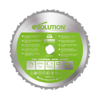 Multifunkčný pílový kotúč EVOLUTION FURY - 255x25,4x2 mm (24z)