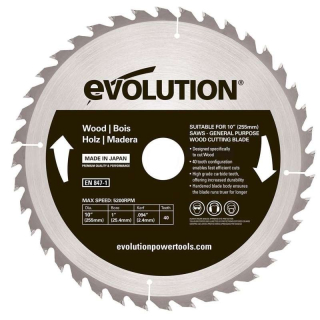 Pilový kotúč na drevo EVOLUTION - 255mm/ 60 zubov