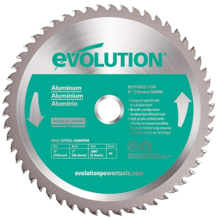 Pílový kotúč na hliník EVOLUTION - 255x25,4x2mm (80z)